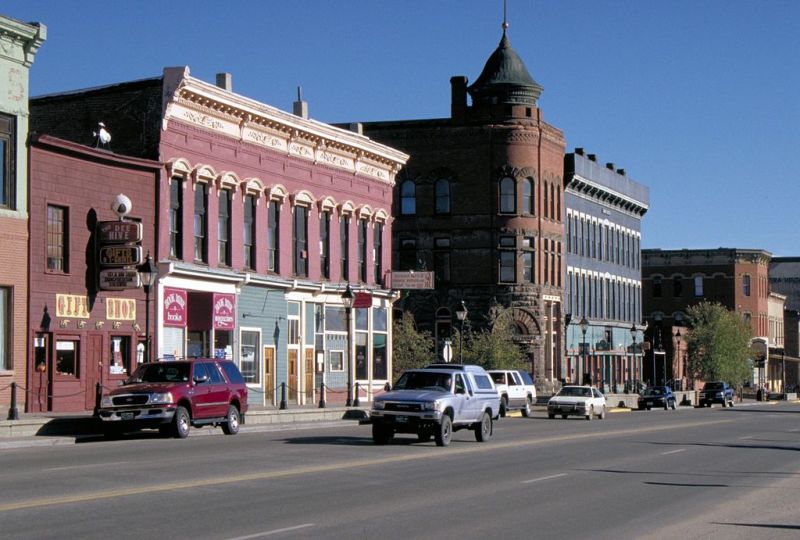 Downtown Leadville in Colorado.