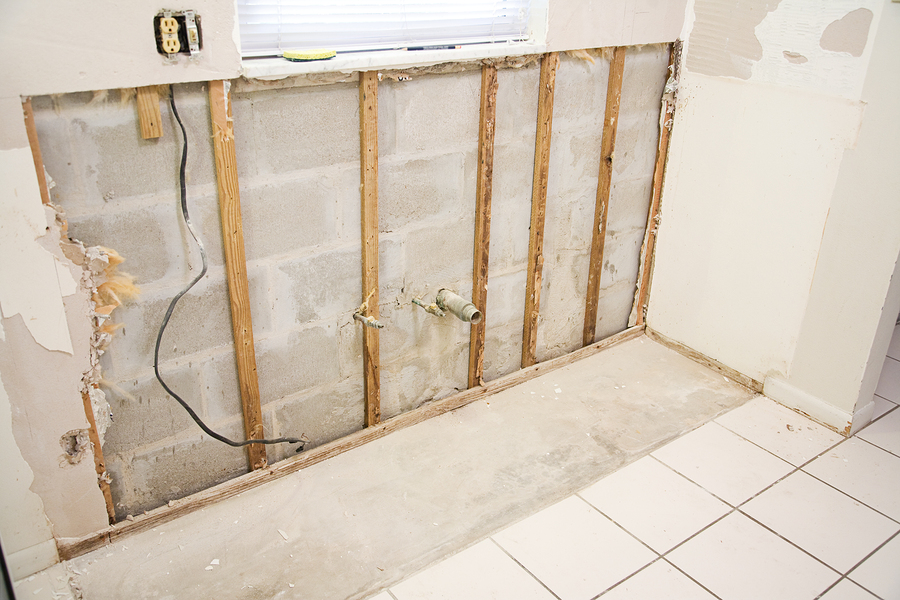Repairing Drywalls Hit by Water Damage drywall being replaced