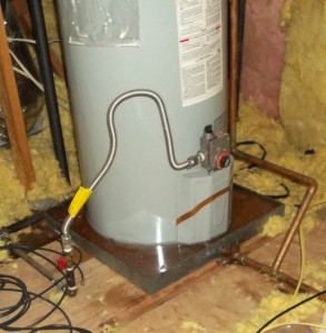 water heater overflow clean-up