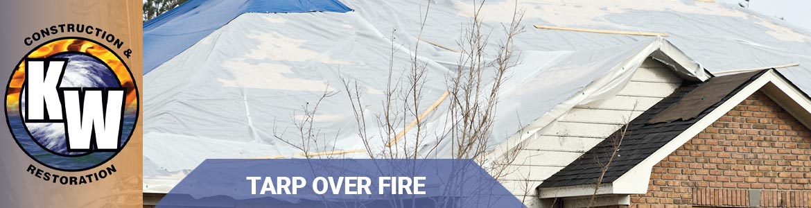 tarp over fire