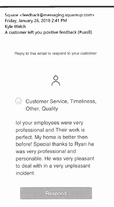 Customer Positive Feedback