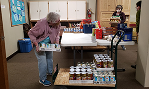 Food donation to First Presbyterian Church in Salida, Colorado