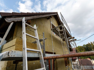 Home being repaired after a disaster